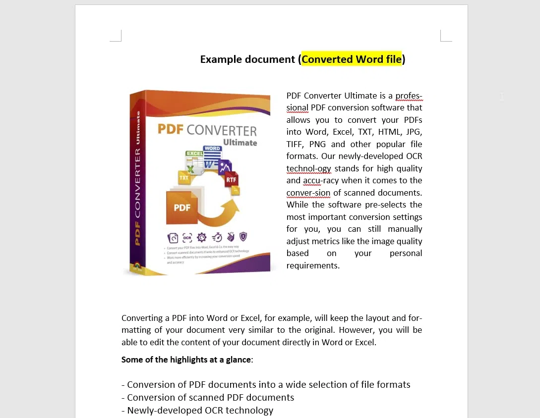 PDF Converter Ultimate - PDF to Word, Excel, PowerPoint Converter Software with OCR for Windows 11/10/8.1/8/7