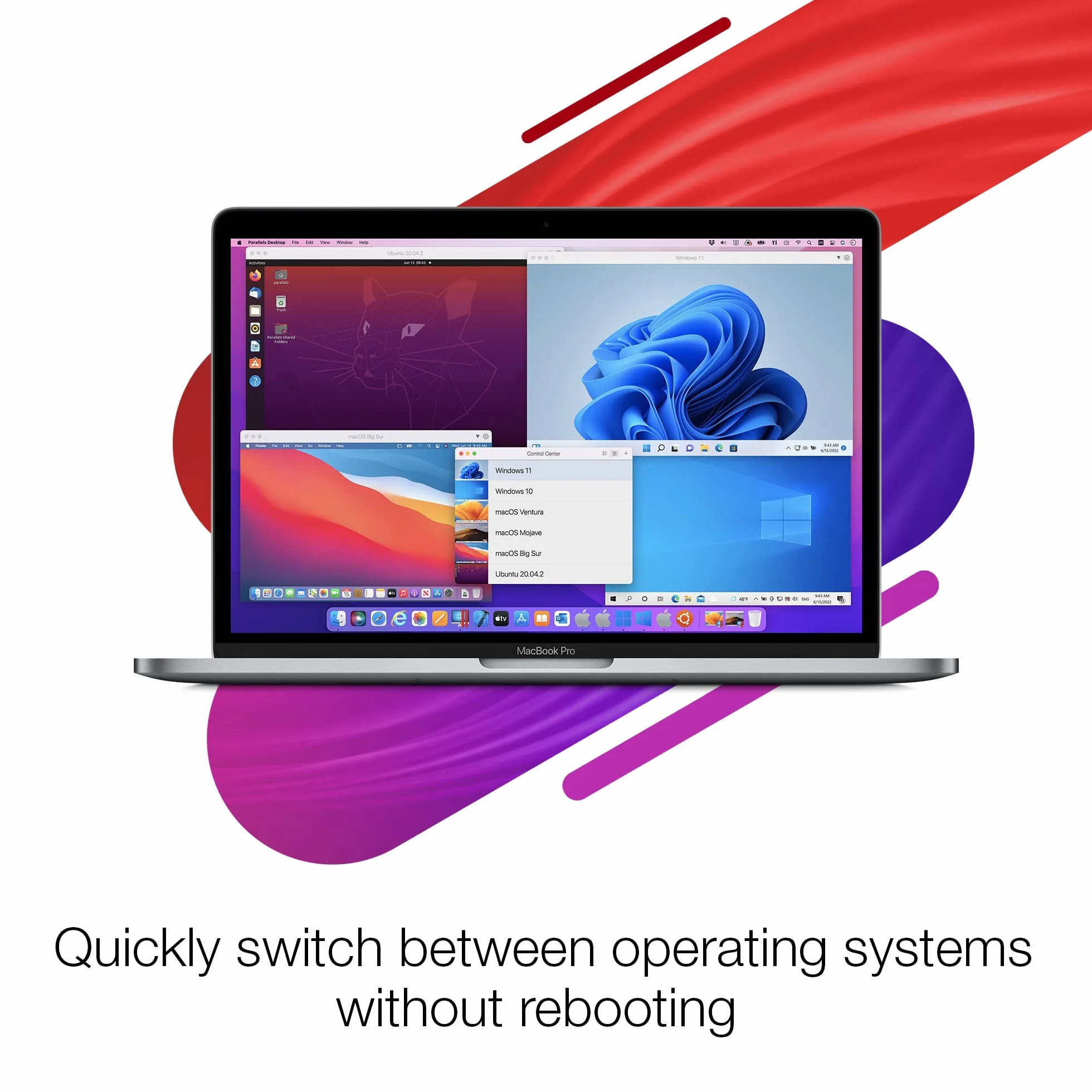 Parallels Desktop 20 | Logiciel de machine virtuelle pour exécuter Win sur Mac | 1 An | 1 Appareil | Mac | Box