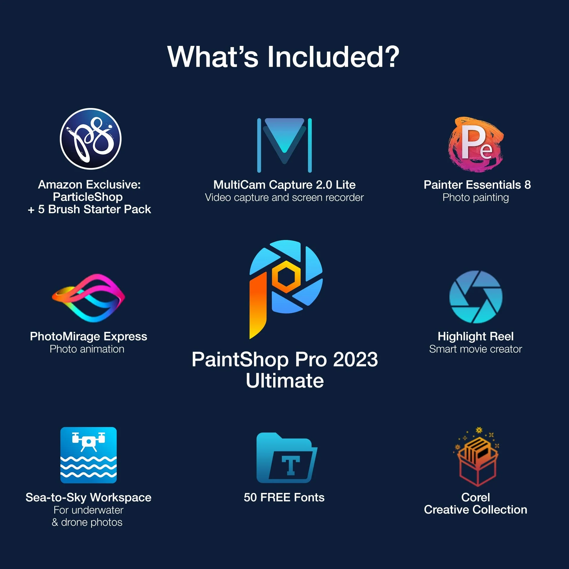 Corel Paintshop Pro 2023 Ultimate Logiciel de retouche photo et conception graphique PC Key Card