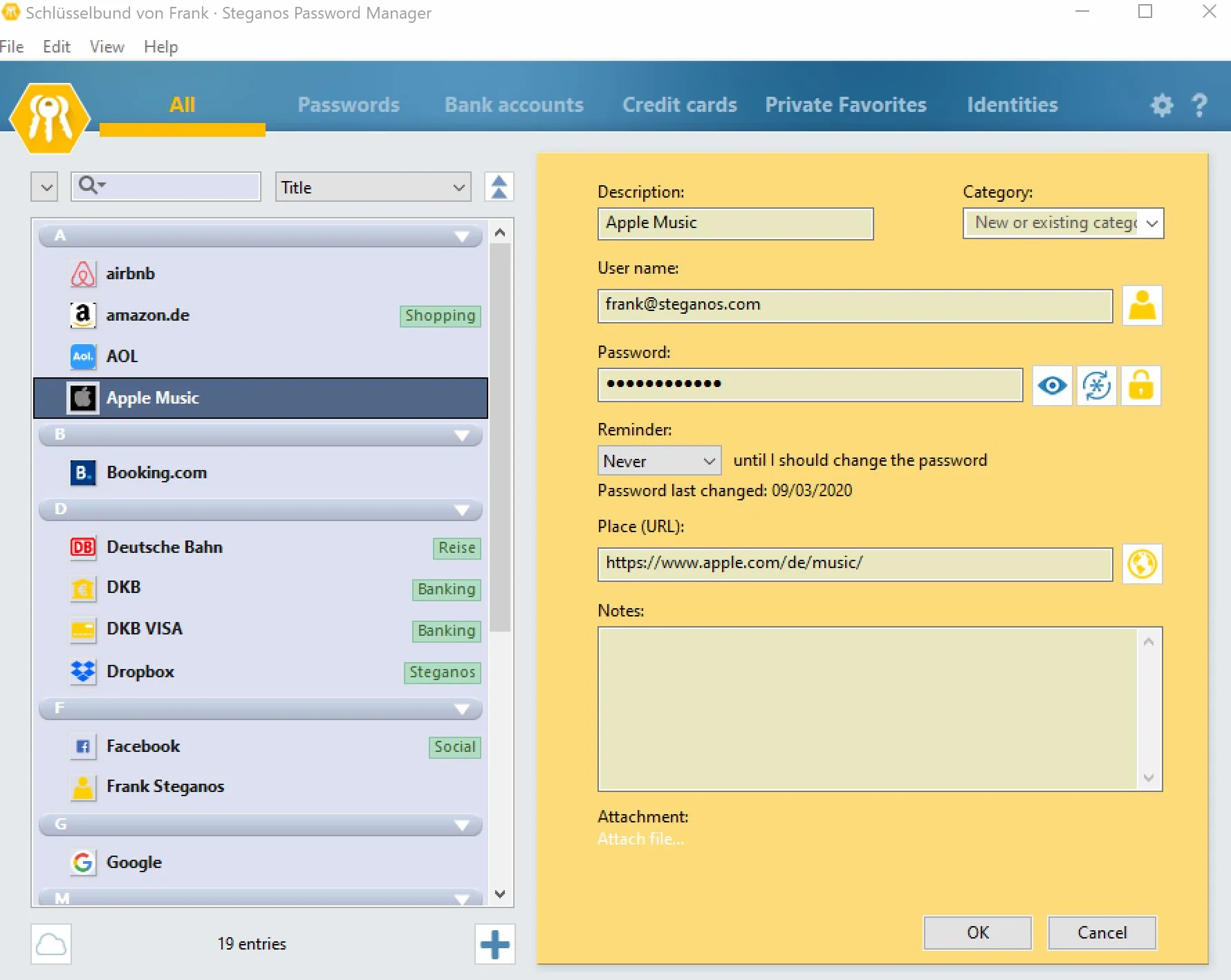 Steganos Password Manager 2025 - Gérer mots de passe forts PC Smartphone
