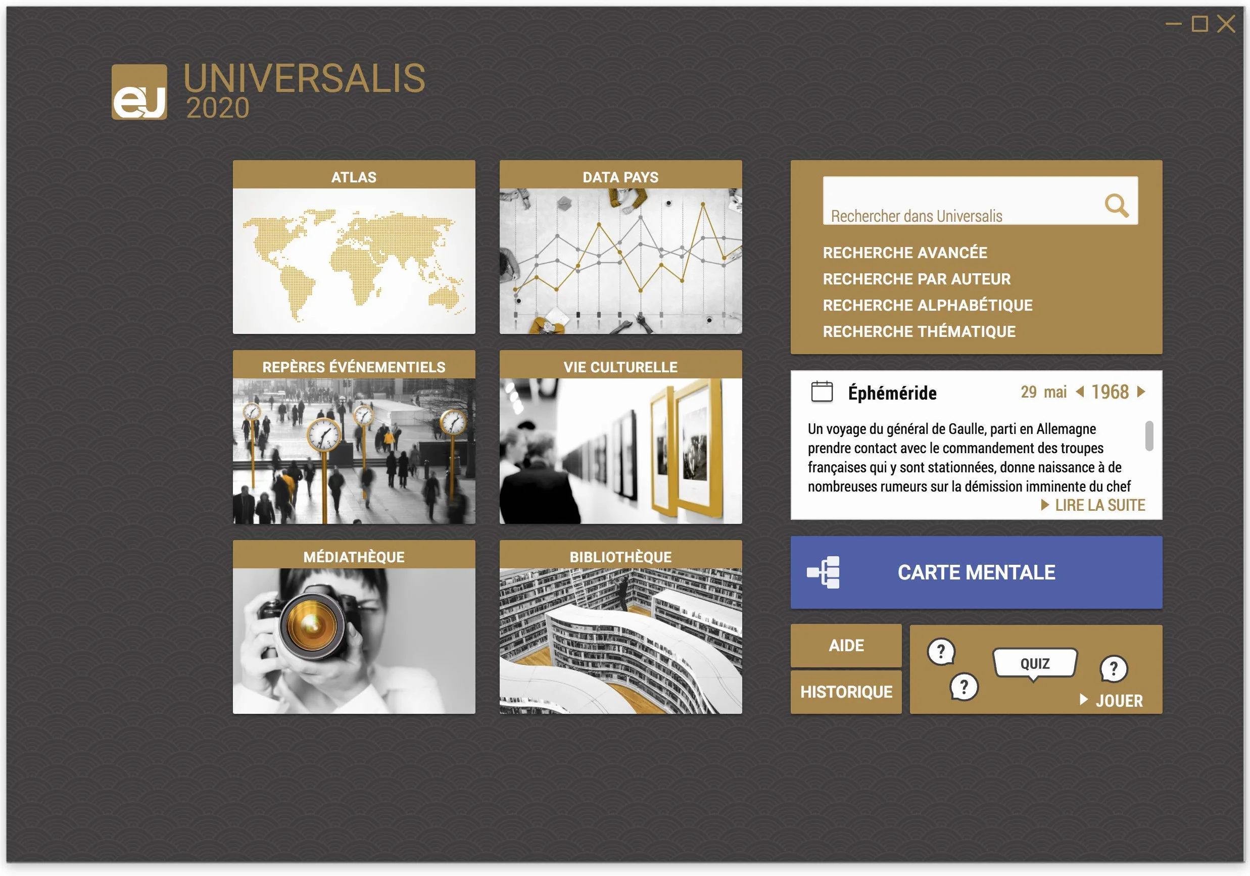 Universalis 2020 clé USB