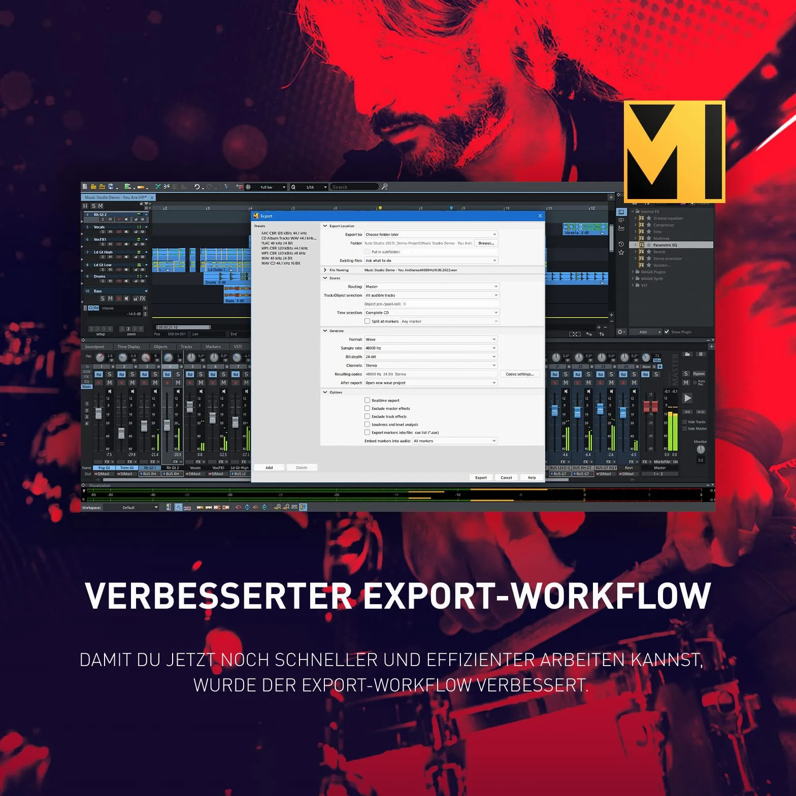 MAGIX Samplitude Music Studio 2022 - Complete Software for Composing, Recording, Mixing & Mastering