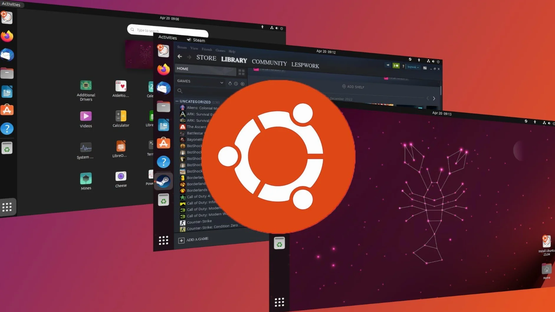 UBUNTU 25.10 Clé USB bootable Linux 64 Bits Dernière Version 2026 Système français mode LIVE