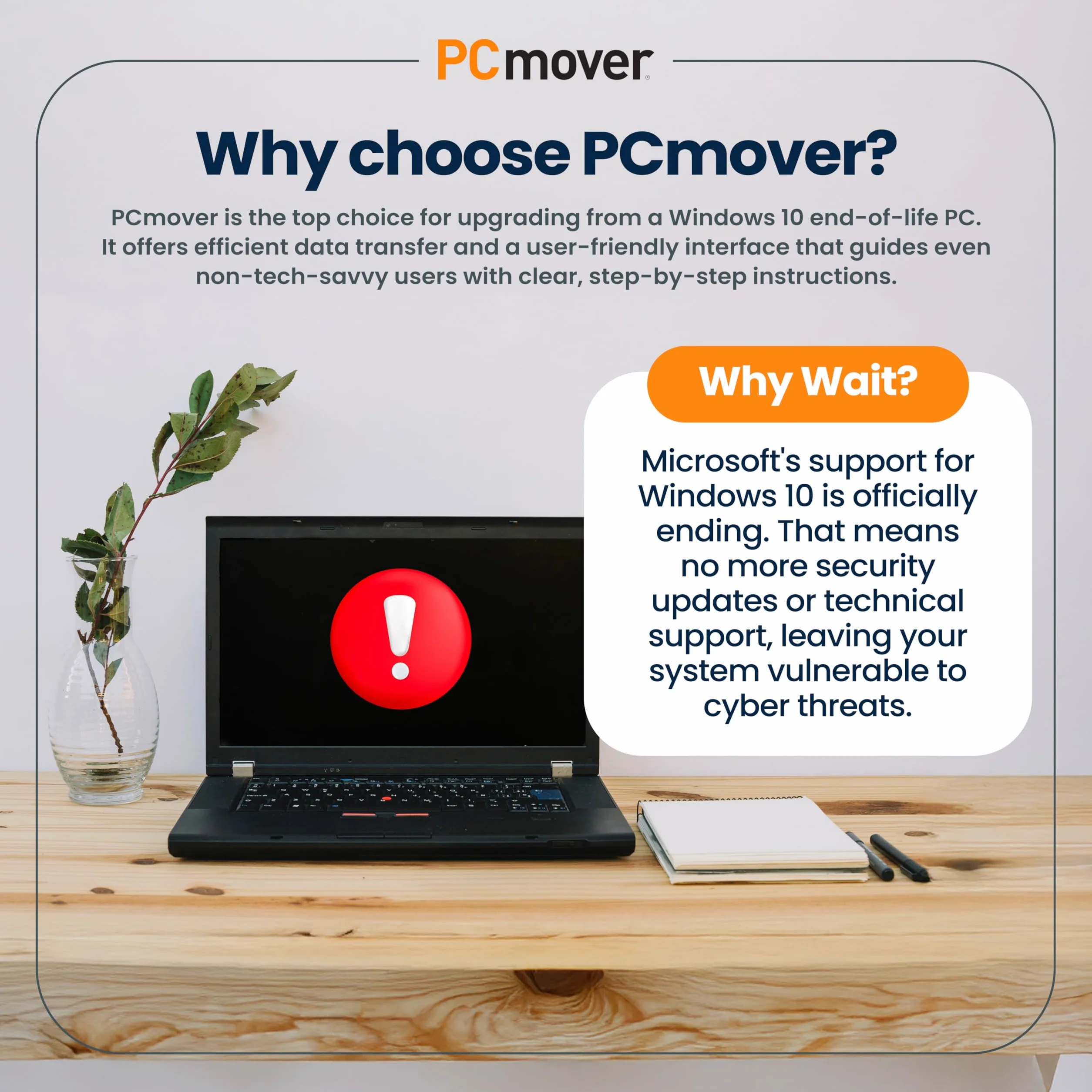 LAPLINK PCmover Professional 11 - Logiciel de Migration, Câble USB 3.0 Super Speed 5 Gbps, Automatique