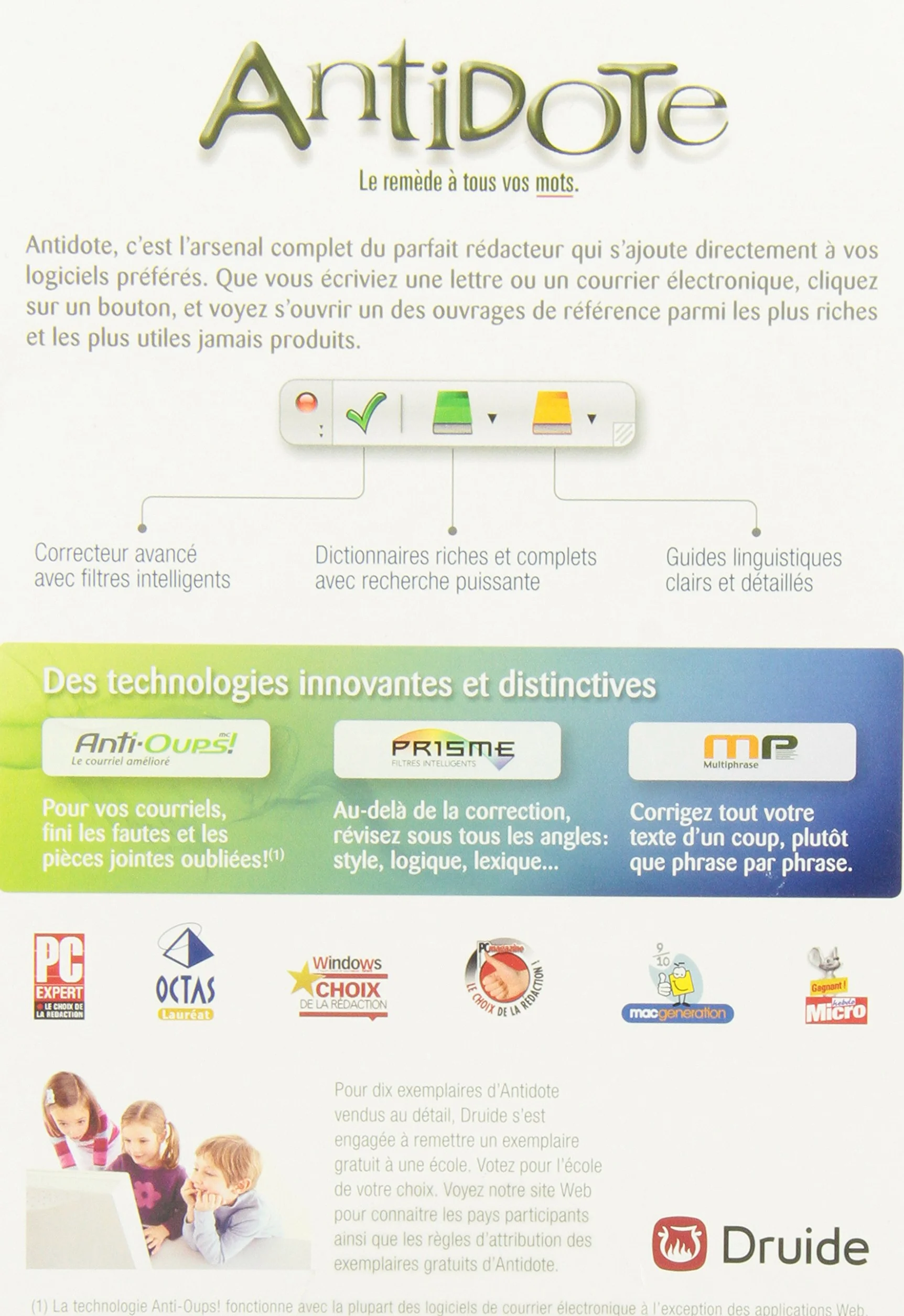 Antidote 8 Correcteur et Dictionnaires