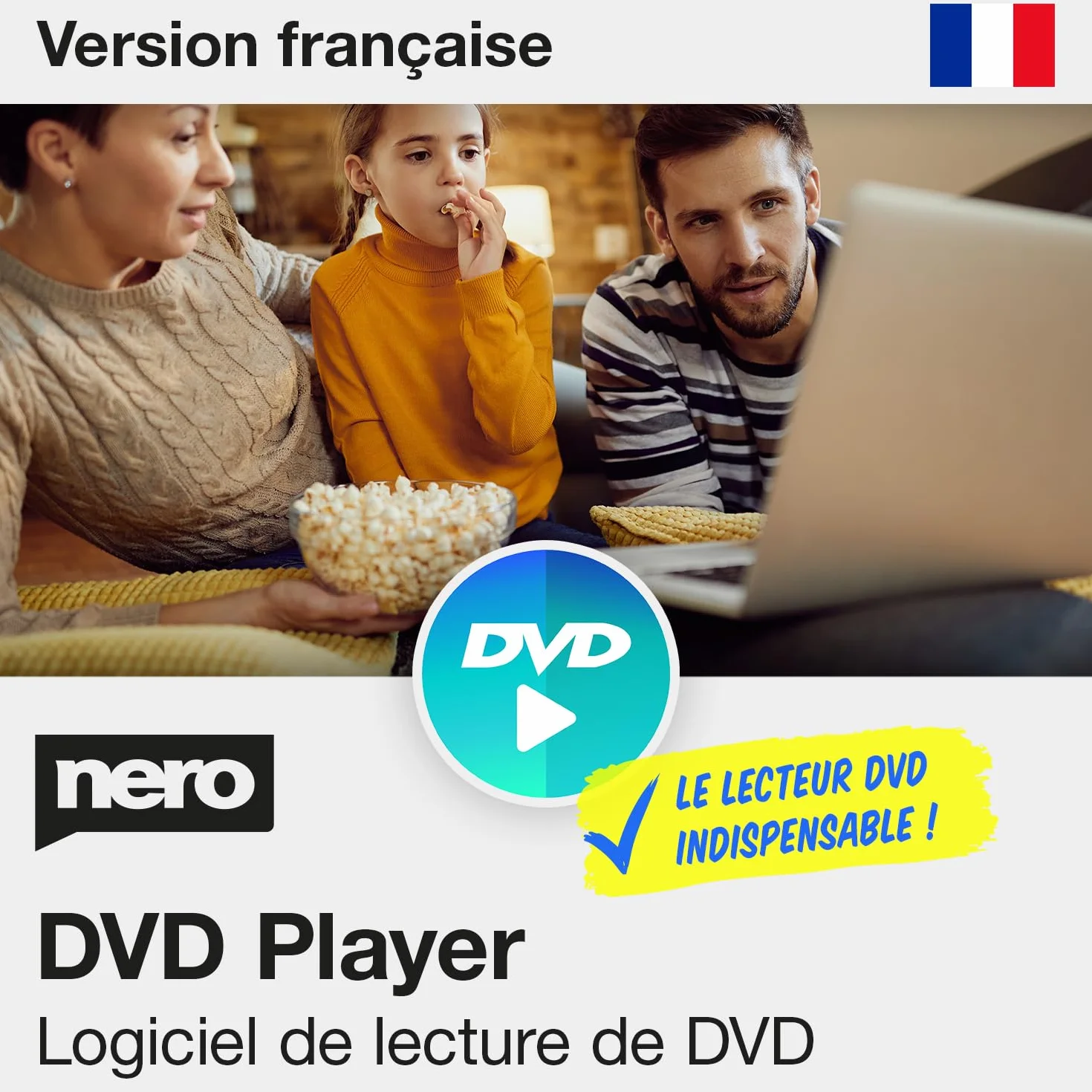 Nero DVD Player Unlimited Software - Lecture DVD et fichiers vidéo - Menus, chapitres, sous-titres - 1 PC - Windows 11/10 - Licence perpétuelle
