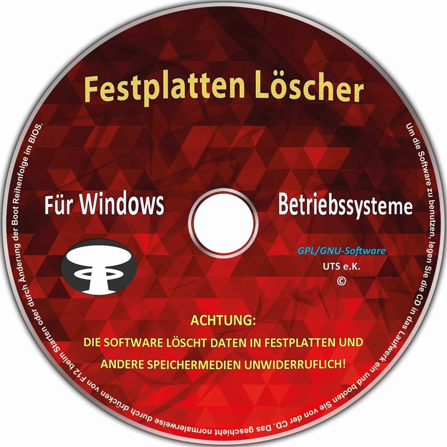 Effaceur et formateur de disque dur pour Windows 32 & 64 Bit