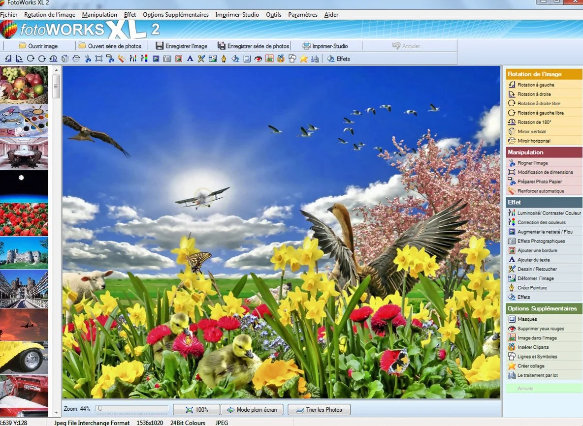 Logiciel photo retouche photo FotoWorks XL (2026) - Editeur photo facile à utiliser