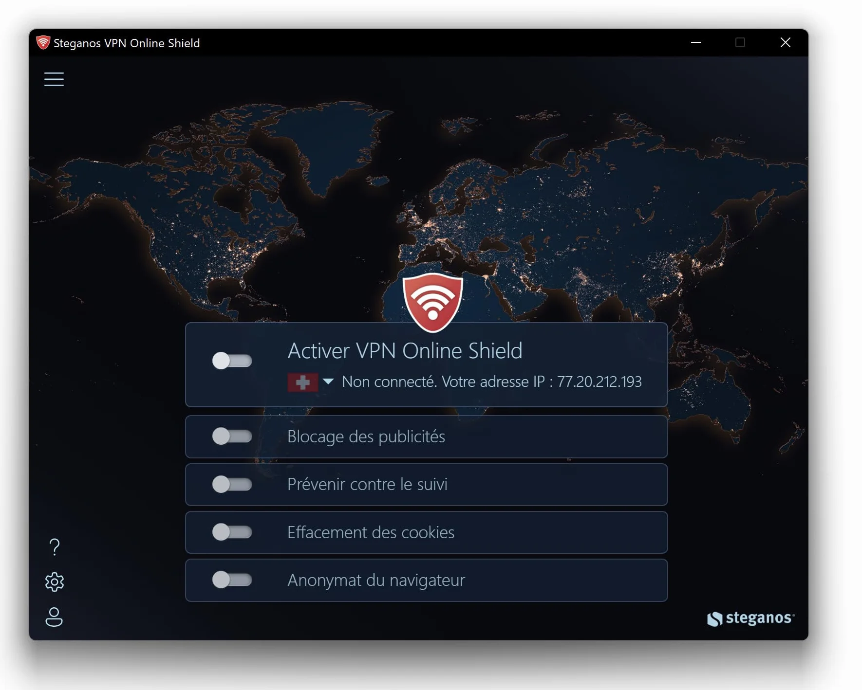 Steganos VPN Online Shield 1 rok 5 urządzeń Windows Mac
