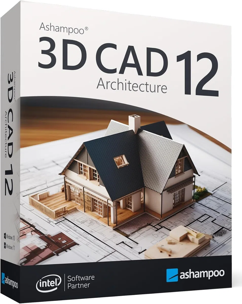 3­D CAD Architecture 11⁠ - design Software for house, garden, balcony, photovoltaic, walls - 2D 3D objects for Win 11, 10
