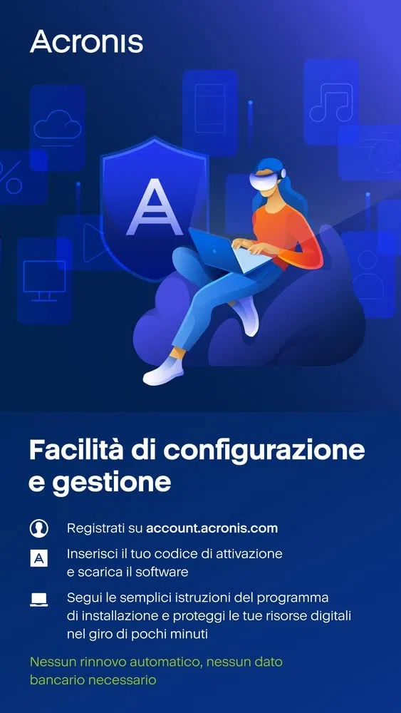 Acronis Cyber Protect Home Office 2023 | Essentials | 1 PC/Mac | 1 An | Windows/Mac/Android/iOS | Sauvegarde | Code d’activation – Envoi par la poste
