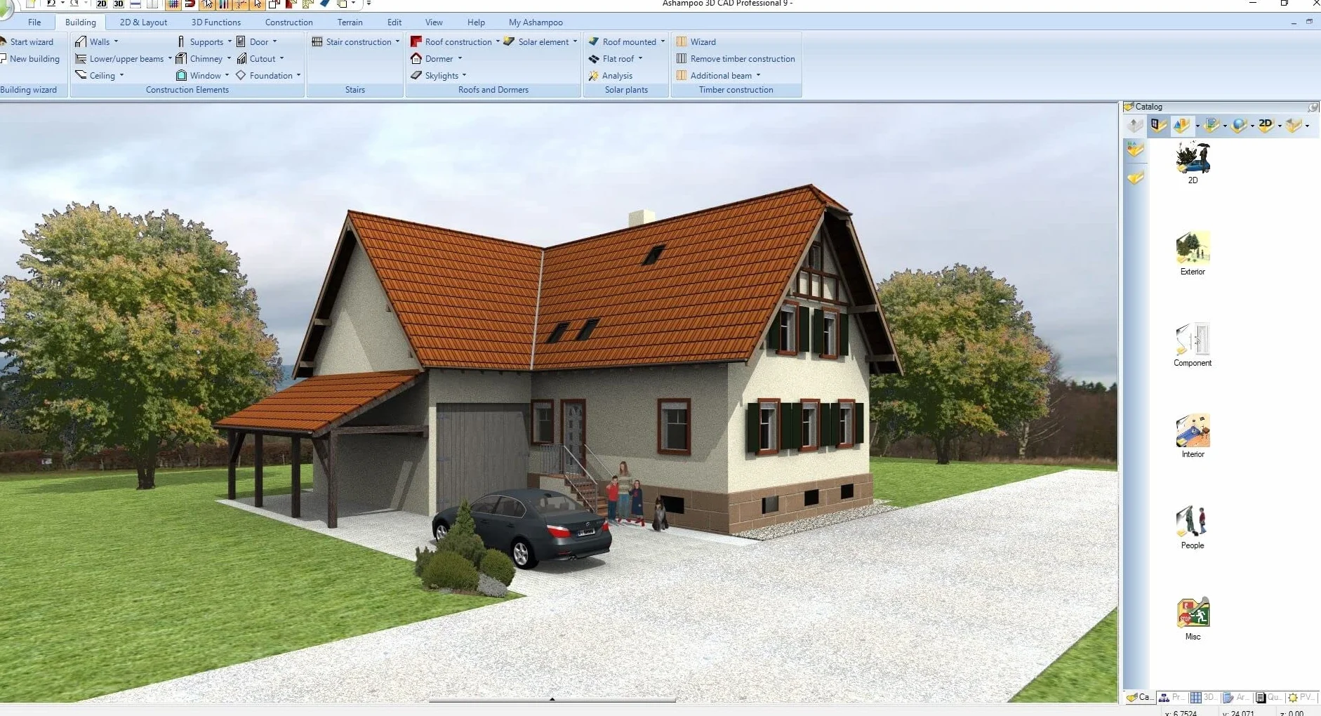 3D CAD 9 Professional Home Design & Construction Software for Windows 11, 10, 8.1, 7