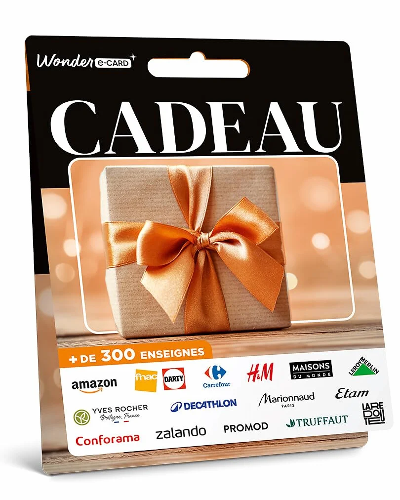 Carte Cadeau Générique Wonder E-card 50 EUR +300 Enseignes Fnac IKEA Sephora
