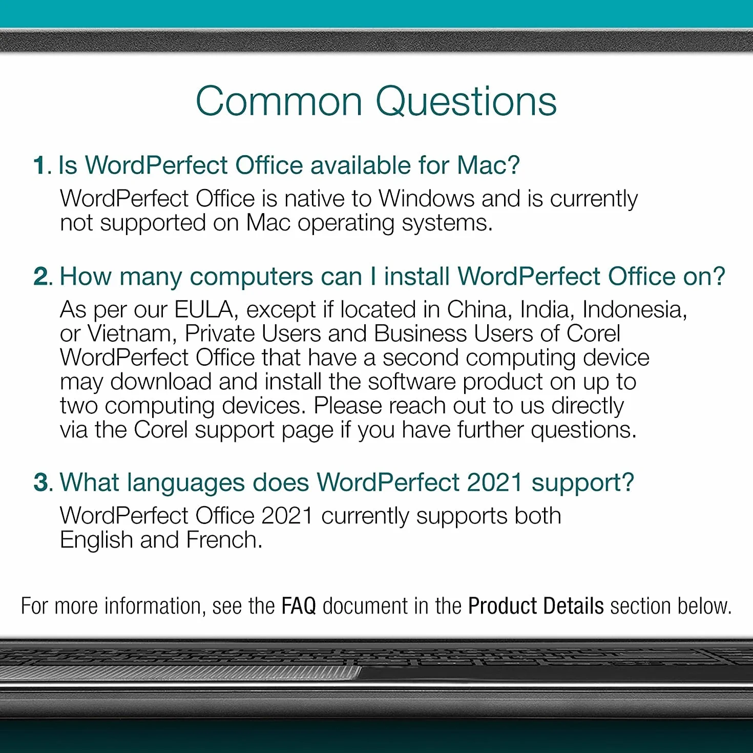Corel WordPerfect Office Home & Student Téléchargement
