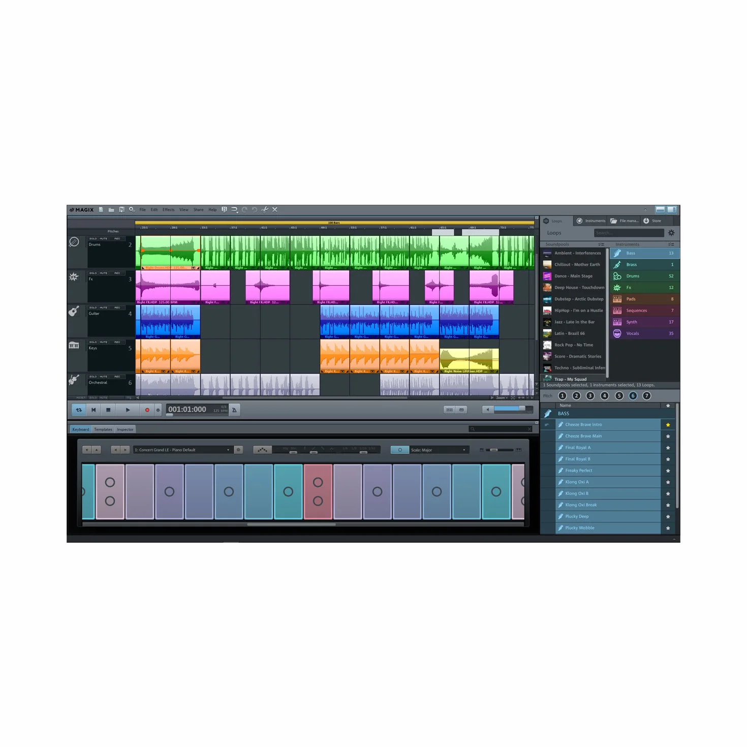MAGIX Music Maker Plus Edition 2018 production enregistrement mixage musique Téléchargement