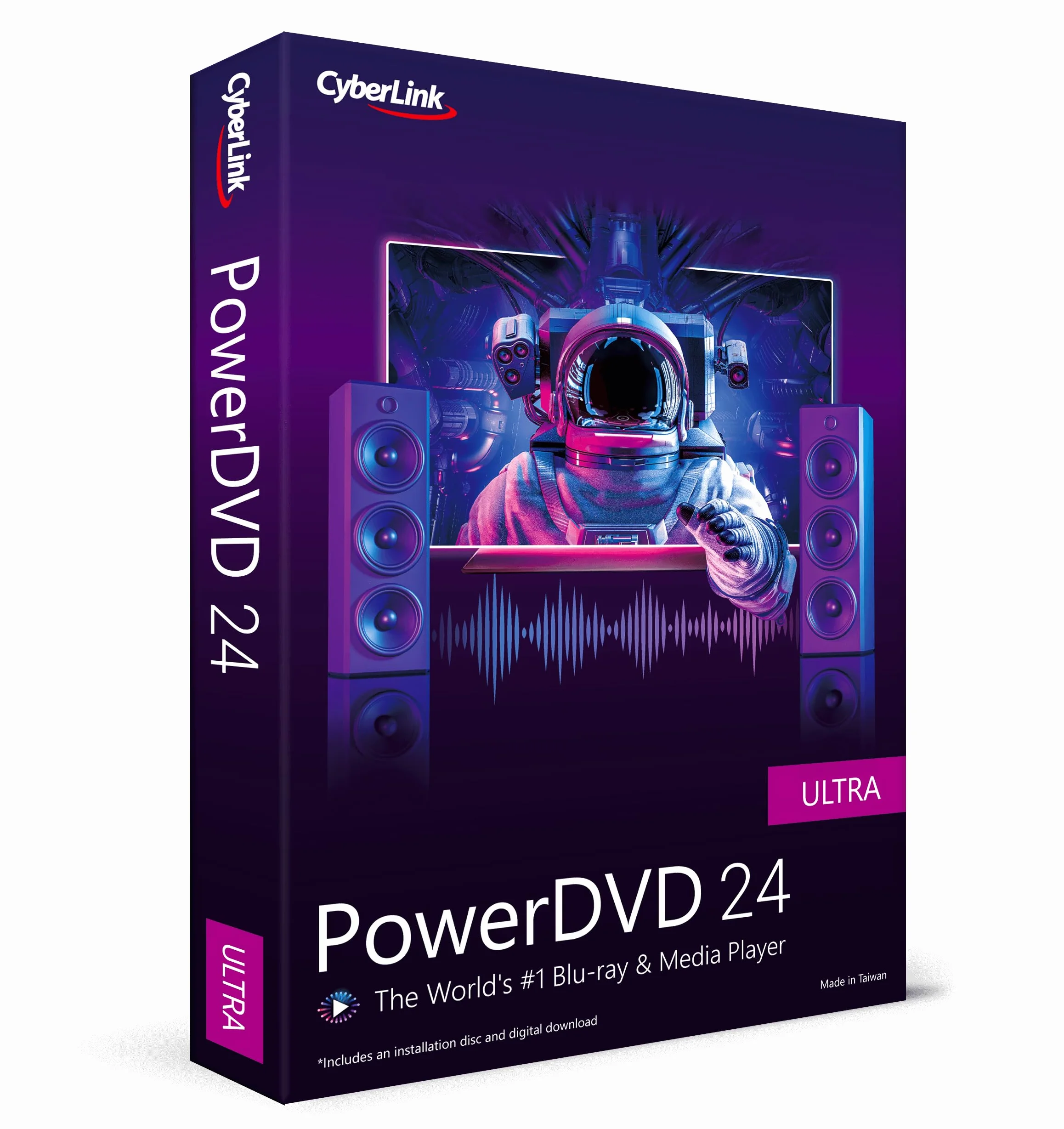 CyberLink PowerDVD 24 Ultra Blu-ray DVD Media Player Software