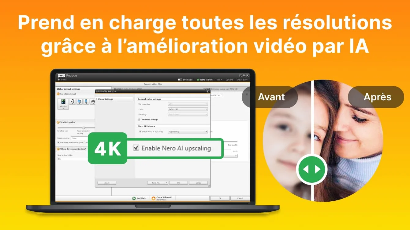 Nero Recode Logiciel Convertisseur MP3 Licence à vie 1 PC Windows 11/10/8/7