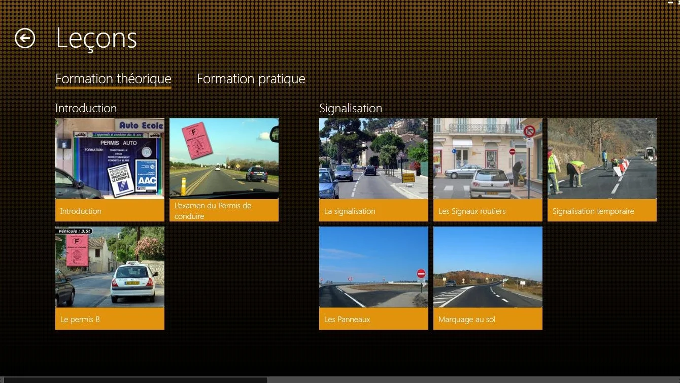 Code de la route - tests & leçons