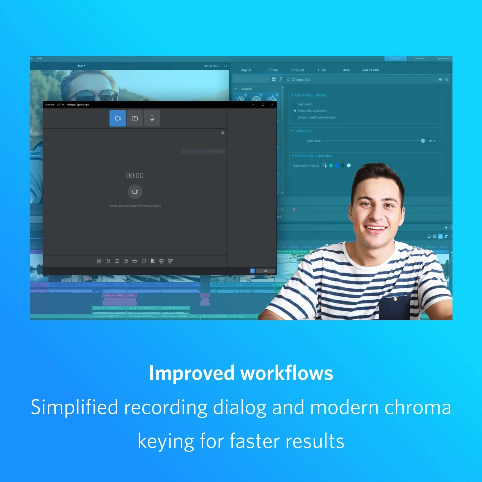 MAGIX Movie Studio 2025 Platinum - Logiciel de montage vidéo pour Windows 10/11 PC | 1 licence complète pour 2 appareils