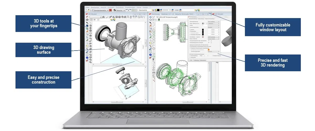 BeckerCAD 15 - 3D software for home design, architecture, engineering and more, compatible with AutoCAD, Lifetime License for Win 11, 10, 8.1, 7