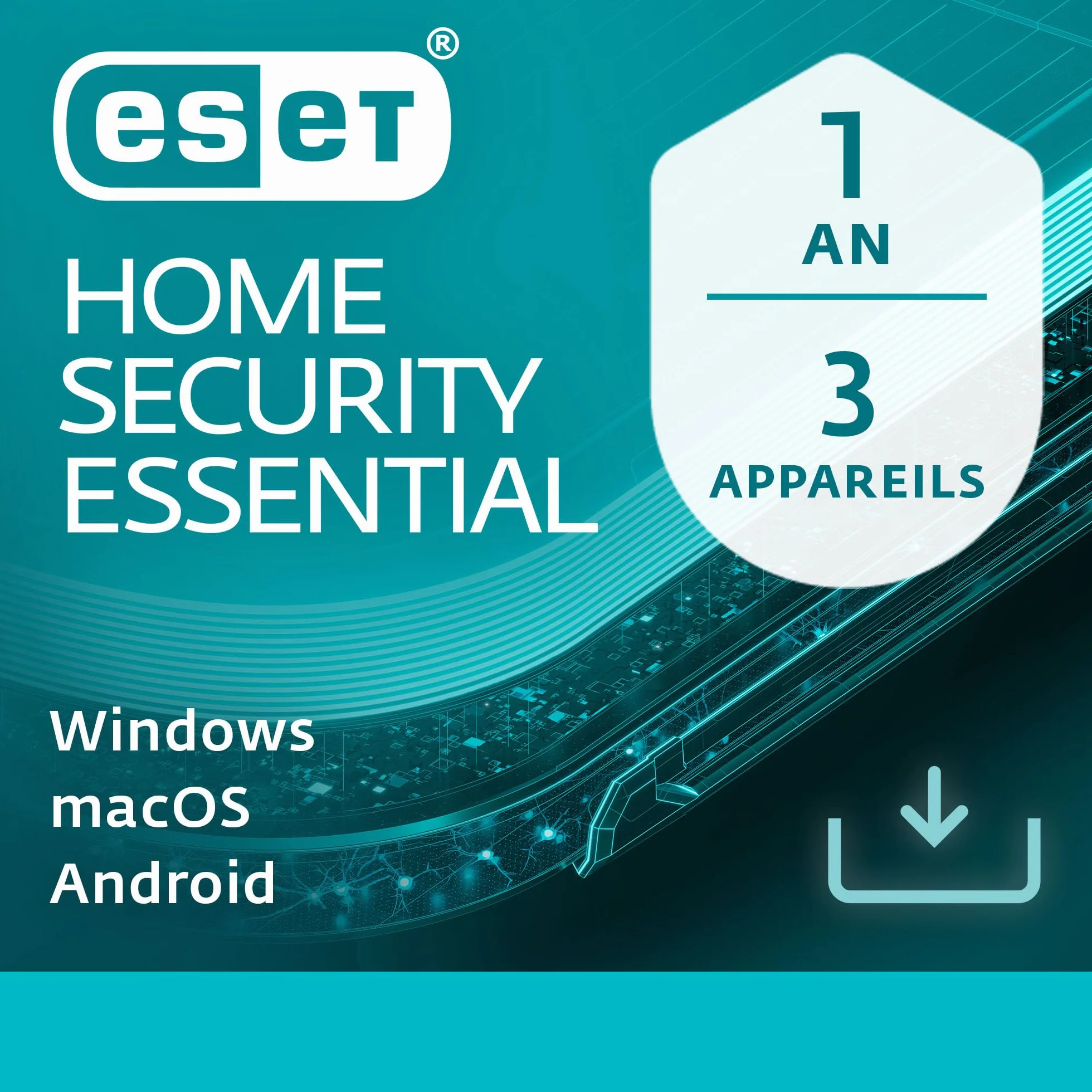 ESET HOME Security Essential 2026 | 3 appareils | 1 an | Suite de sécurité