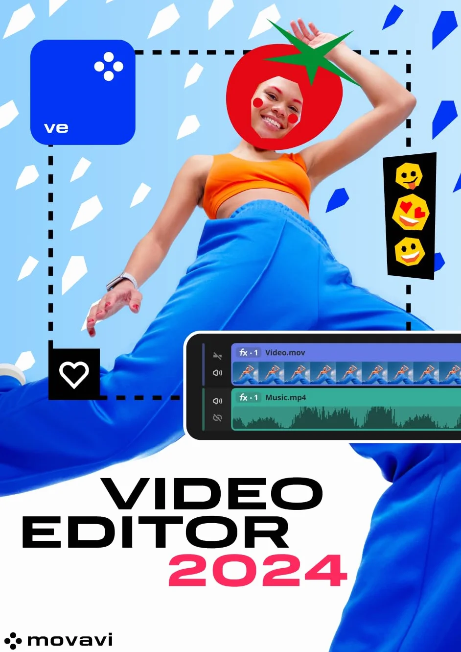 Movavi Video Editor Licence d'un an Personnelle 1 appareil PC Code d'activation