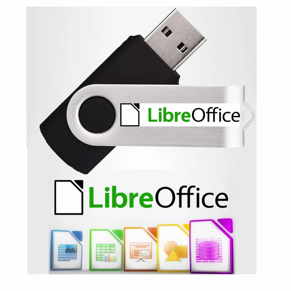 LibreOffice 2026 Home Étudiant Professionnel Business | Compatible Microsoft Office Word Excel PowerPoint | Logiciel clé USB PC Windows 11 10 8 7 Vista XP 32/64 bits macOS + Guide