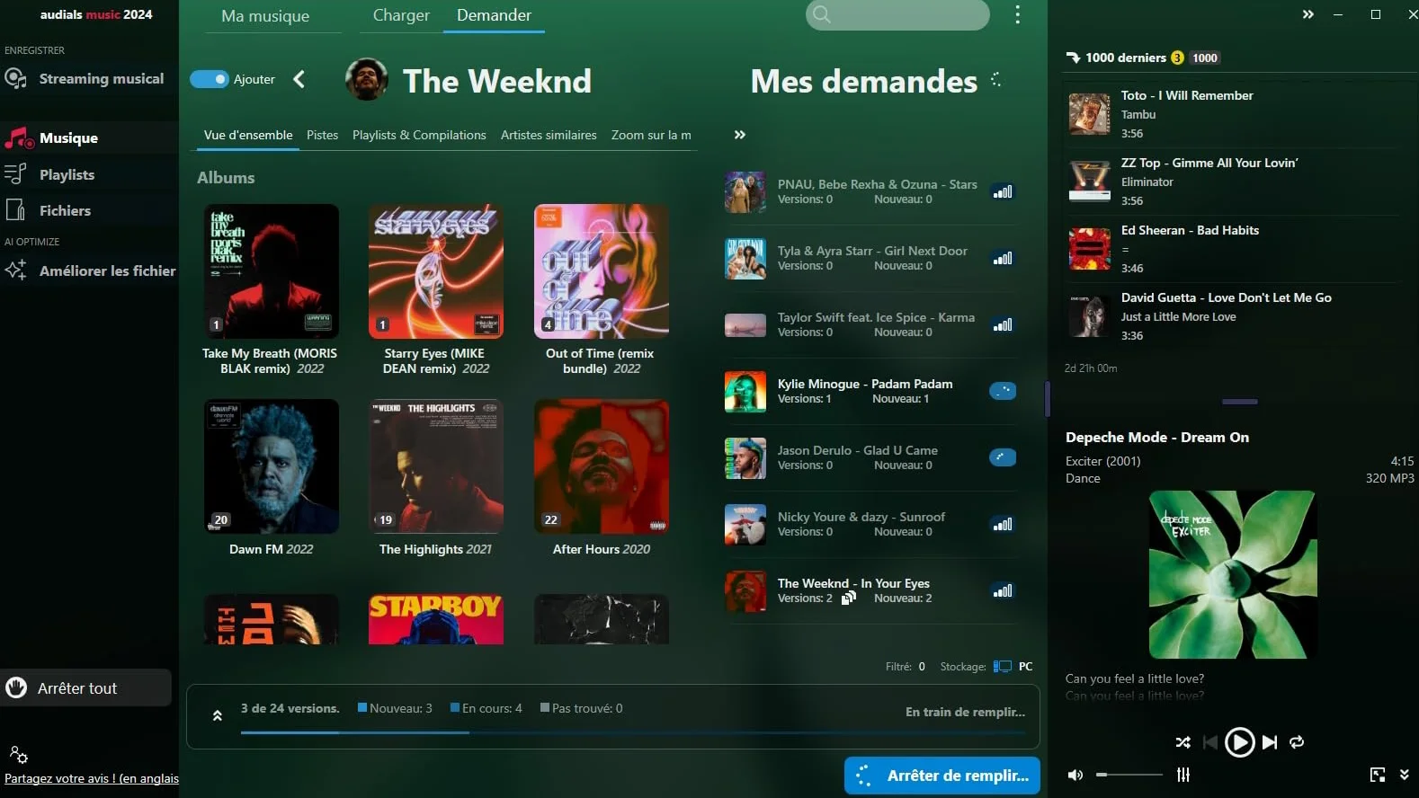 Audials Music 2024 - Trouver, enregistrer et convertir la musique et les livres audio des services de streaming | 1 appareil | Code d'activation PC