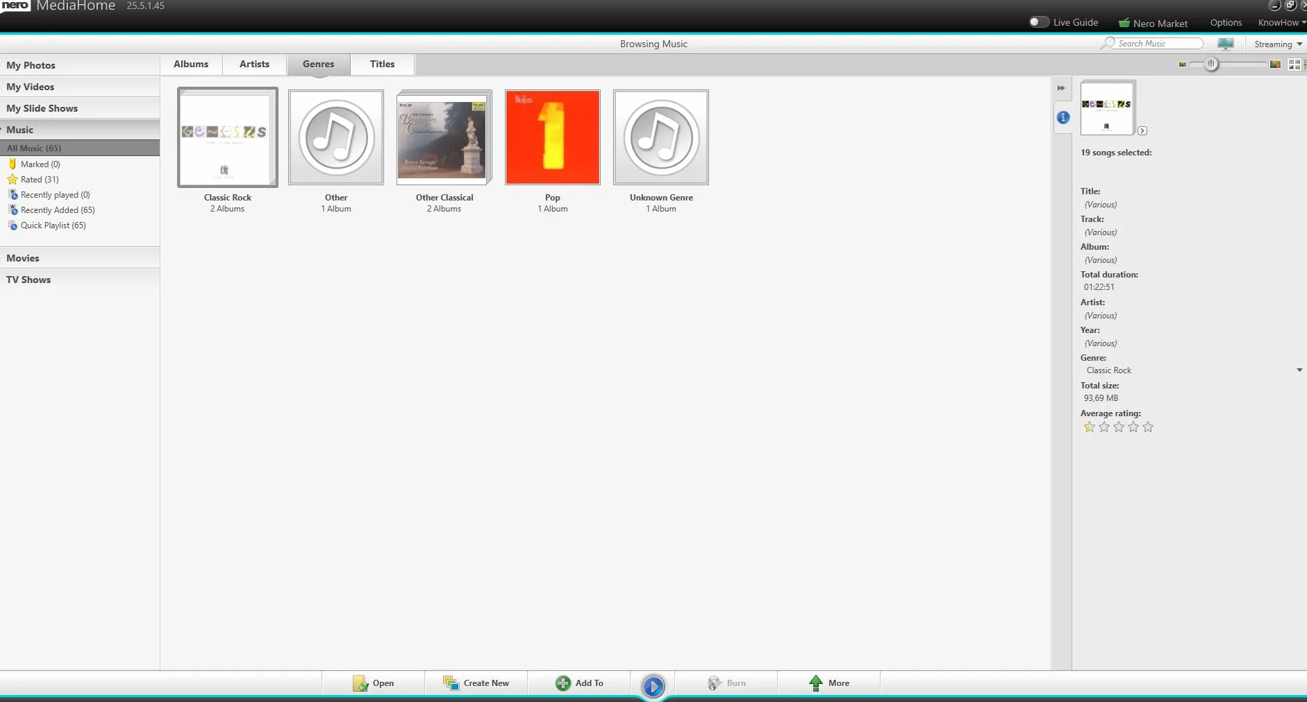 Nero MediaHome Gestion de Musique | Organiser et Lire Morceaux | Reconnaissance Automatique et Import CD Audio | Licence à vie | 1 PC | Windows 11 / 10 / 8 / 7