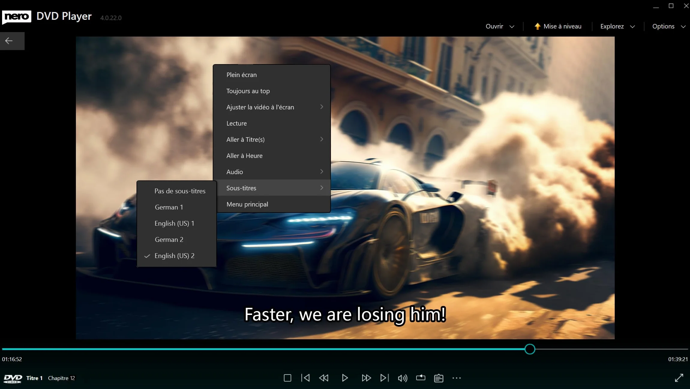Nero DVD Player Unlimited Software - Lecture DVD et fichiers vidéo - Menus, chapitres, sous-titres - 1 PC - Windows 11/10 - Licence perpétuelle