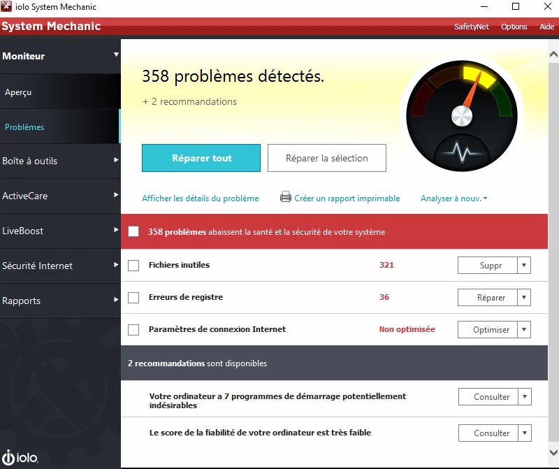 System Mechanic répare et accélère votre PC [Téléchargement]