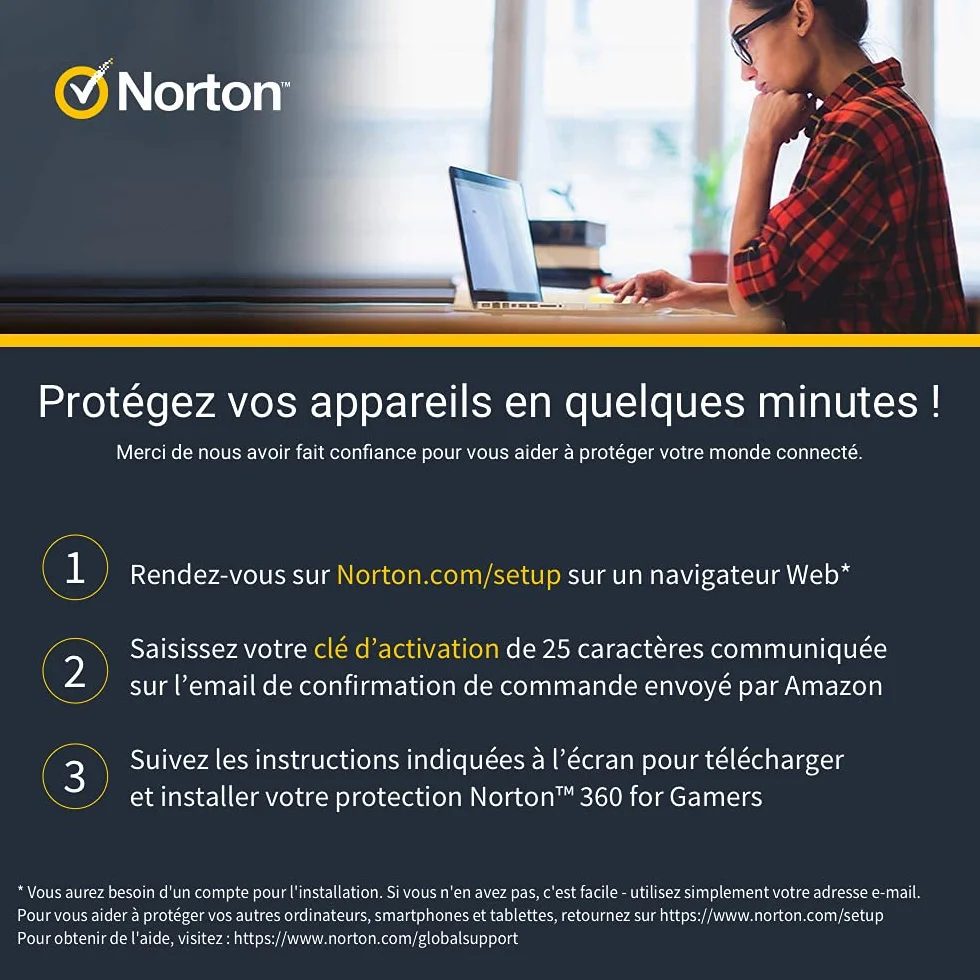 Norton 360 Gamers Edition 2026 3 Appareils Téléchargement