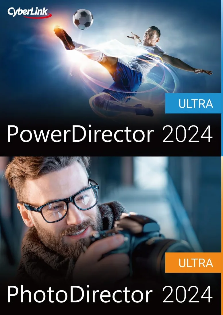 CyberLink PowerDirector 2024 Ultra & PhotoDirector 2024 Ultra Duo | Code d'activation PC