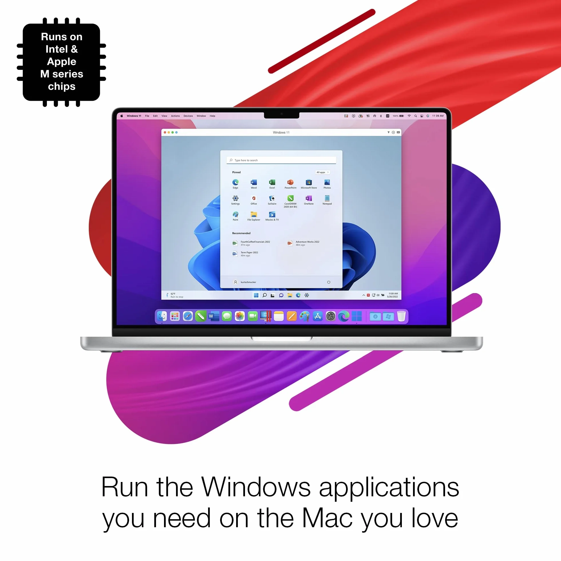 Parallels Desktop 20 | Logiciel de machine virtuelle pour exécuter Win sur Mac | 1 An | 1 Appareil | Mac | Box