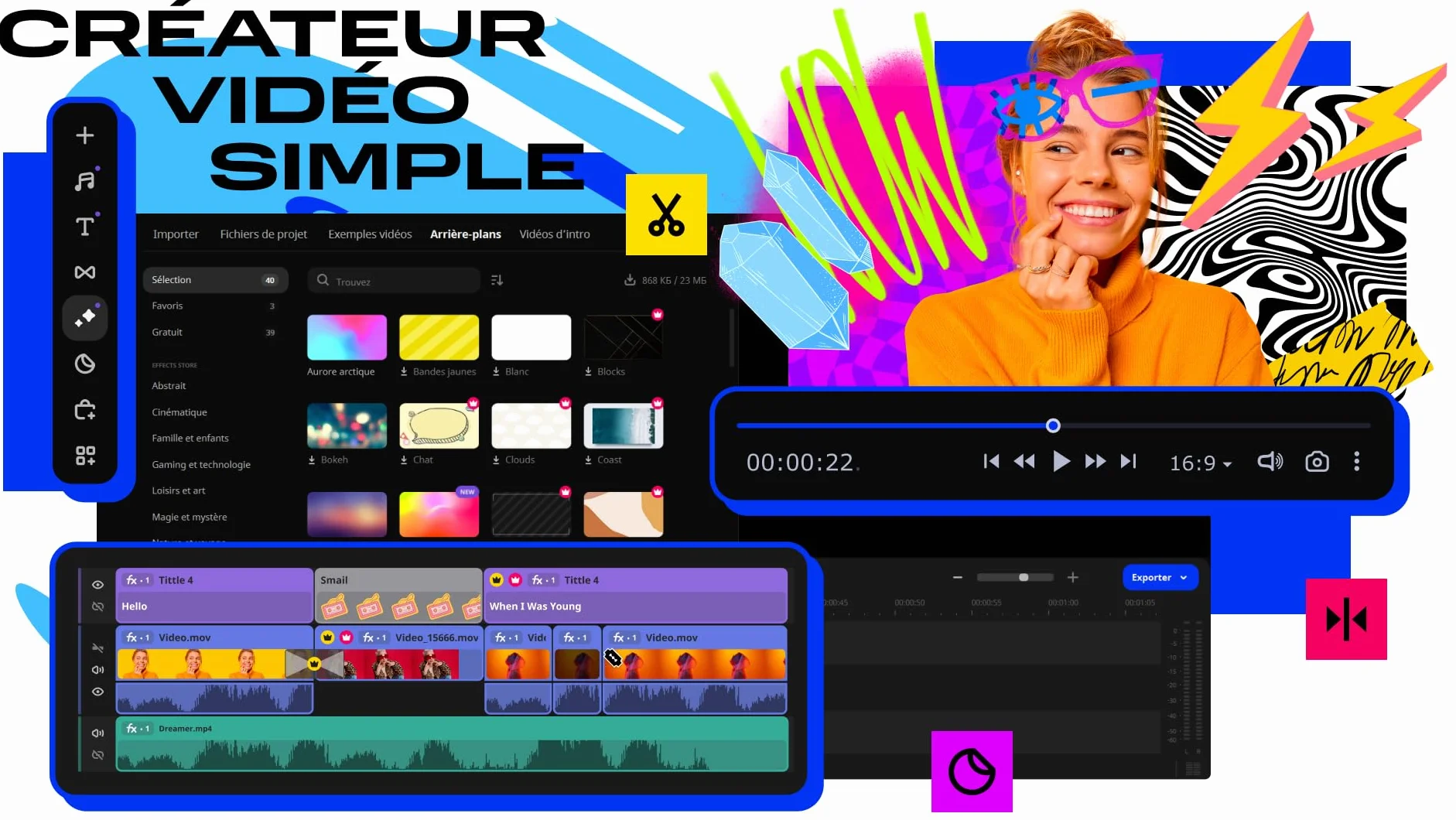 Movavi Video Suite Licence d'un an Personnelle 1 appareil PC Code d'activation