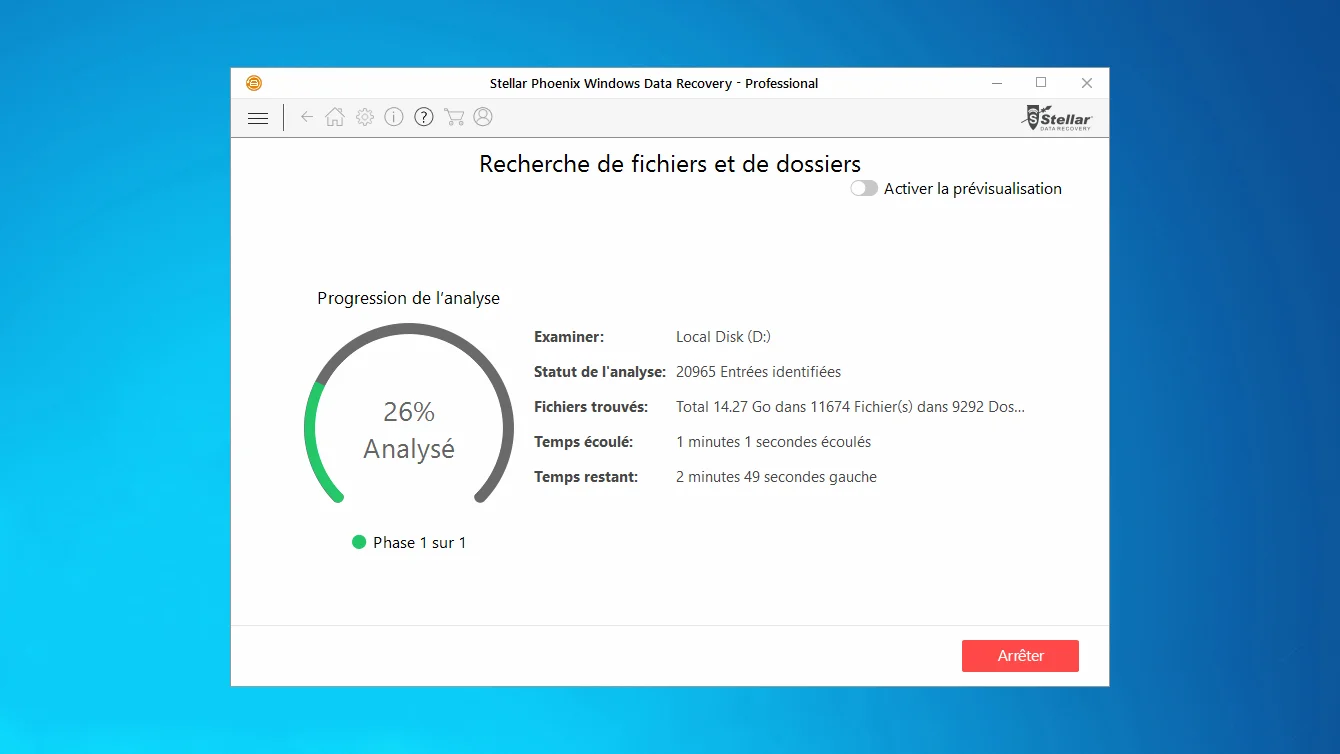 Stellar Phoenix Windows Data Recovery Professional Téléchargement