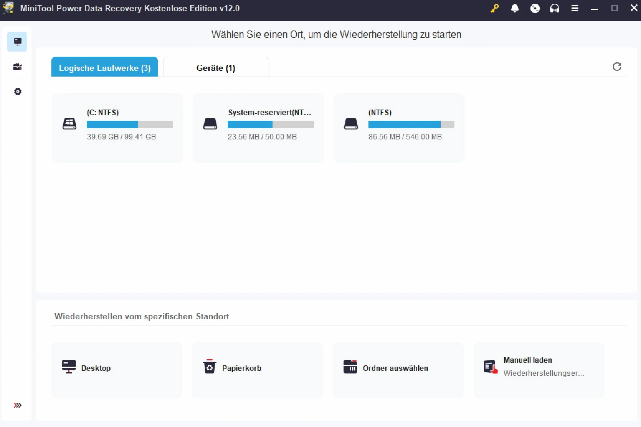 MiniTool Power Data Recovery Ultimate | Windows | 3 appareils | À vie | Logiciel de récupération de données