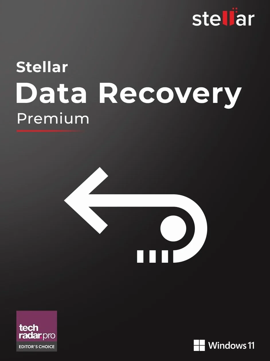 Stellar Data Recovery 11 - Solution universelle de récupération de données | 1 appareil | 1 An | Code d'activation PC