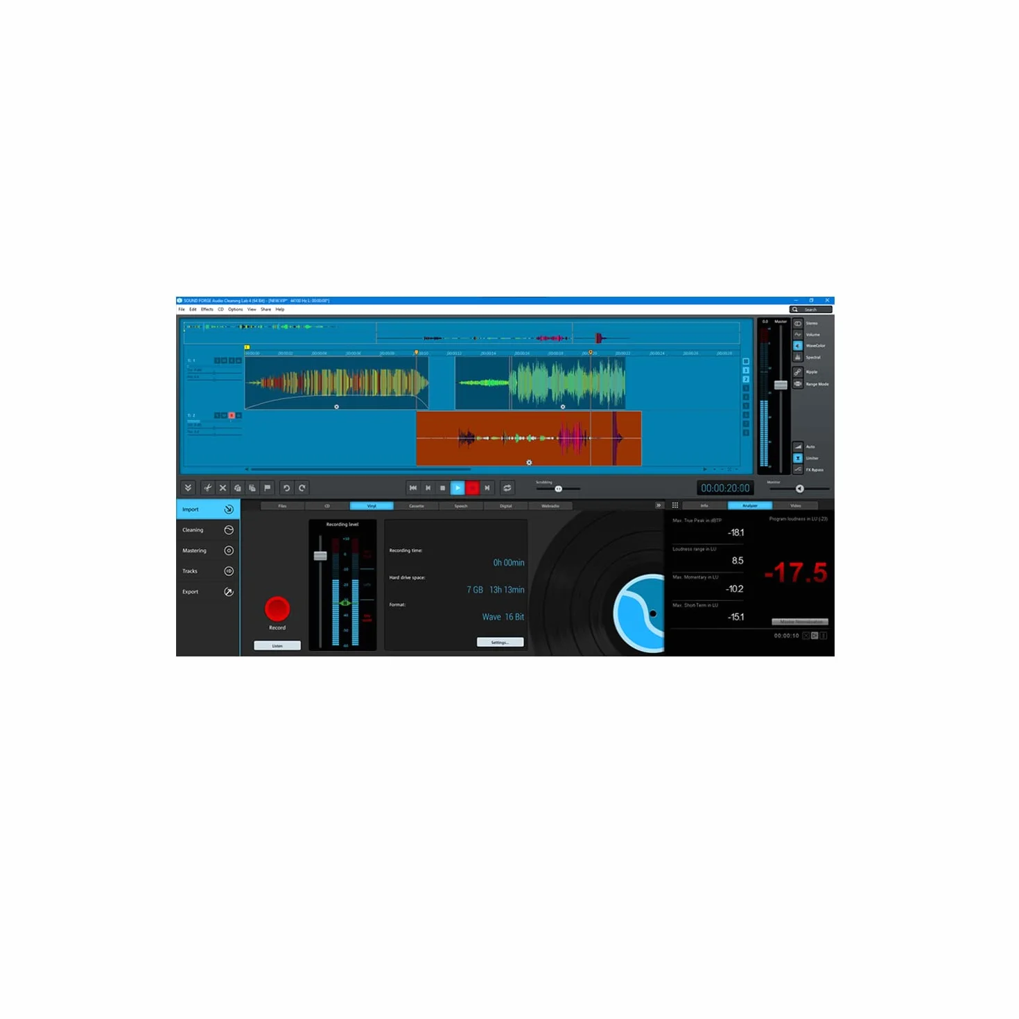 SOUND FORGE Audio Cleaning Lab Standard 2 Geräte PC Download