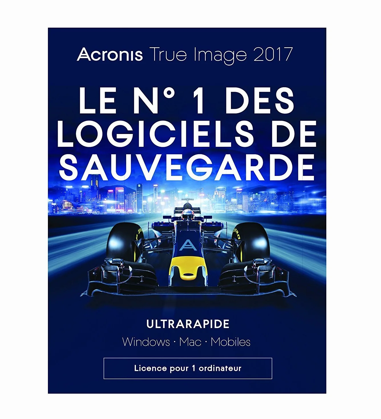 Acronis True Image 2017 1 poste 1 Appareil 1 An PC