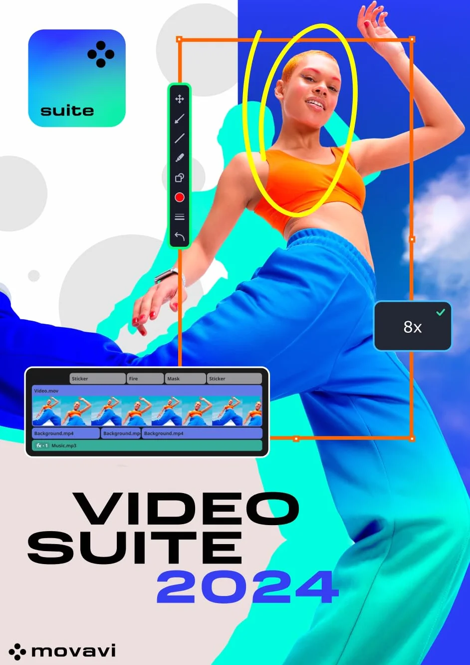 Movavi Video Suite Licence d'un an Personnelle 1 appareil PC Code d'activation