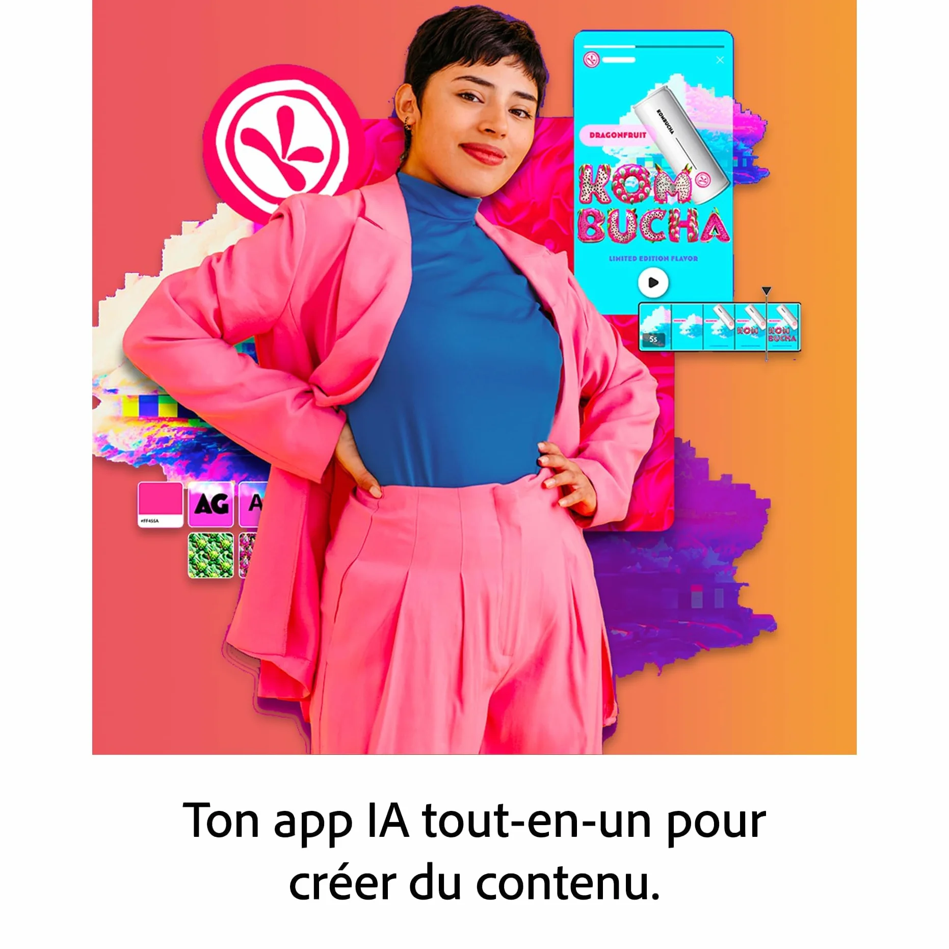 Adobe Creative Cloud Pro Logiciel Créatif avec IA PC/Mac 1an Téléchargement