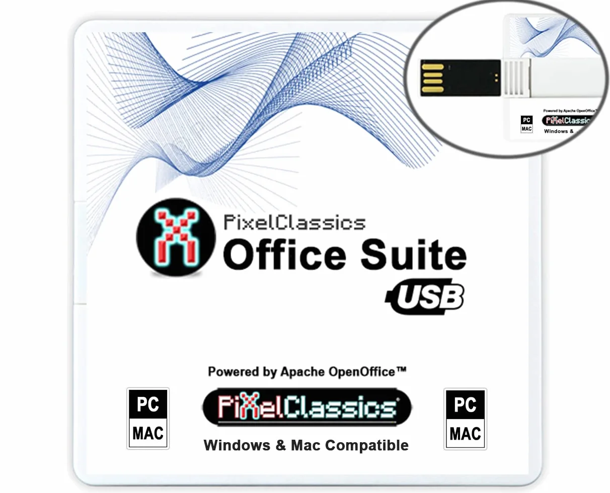 Office Suite 2026 Clé USB Alternative à MS Office Compatible avec fichiers Word Excel PowerPoint Licence à Vie Windows 11 10 Mac