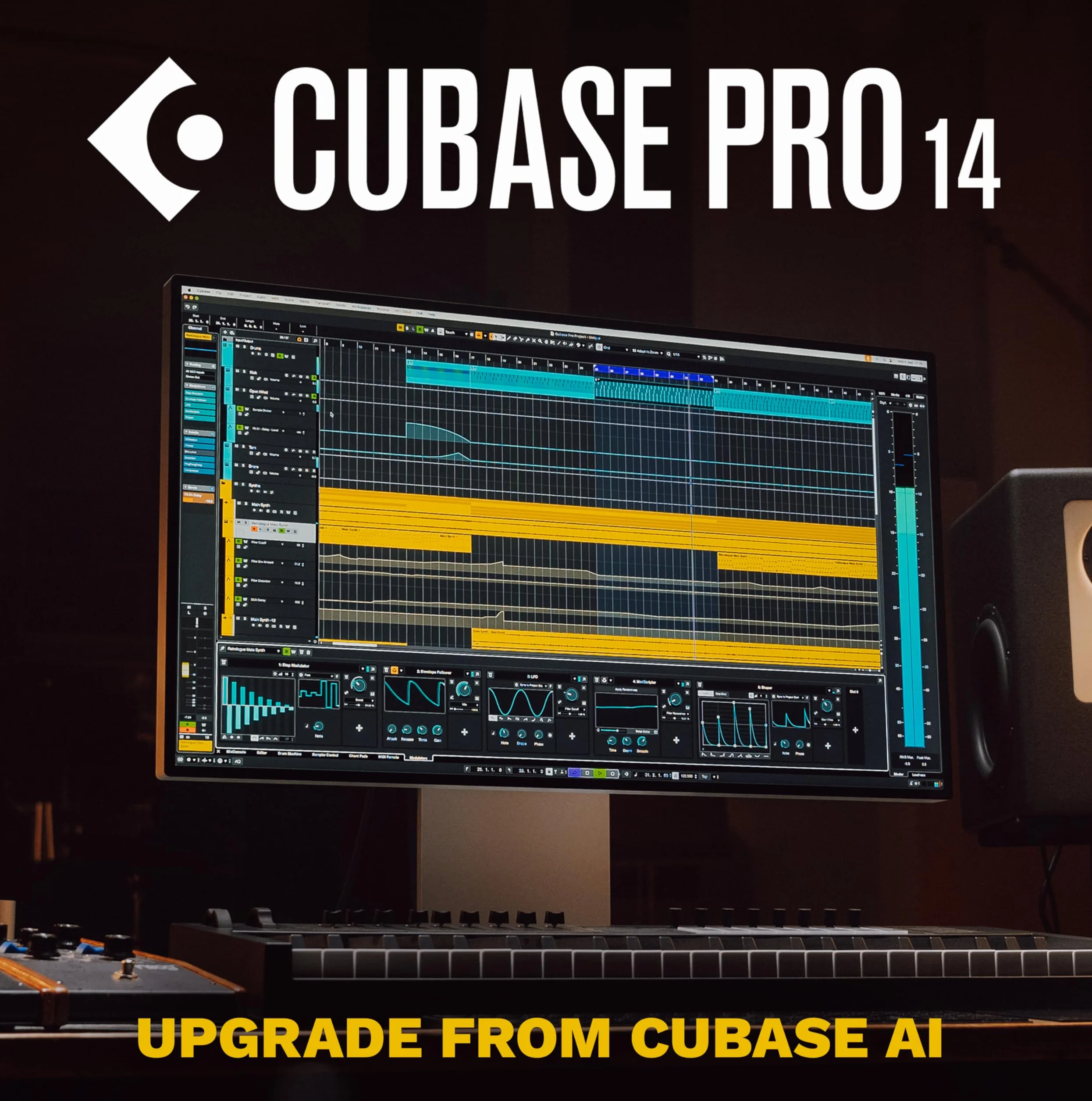 Steinberg Cubase Pro 14 Mise à niveau pour Cubase AI 12-AI 14, séquenceur audio MIDI pour studio ou enregistrement à domicile