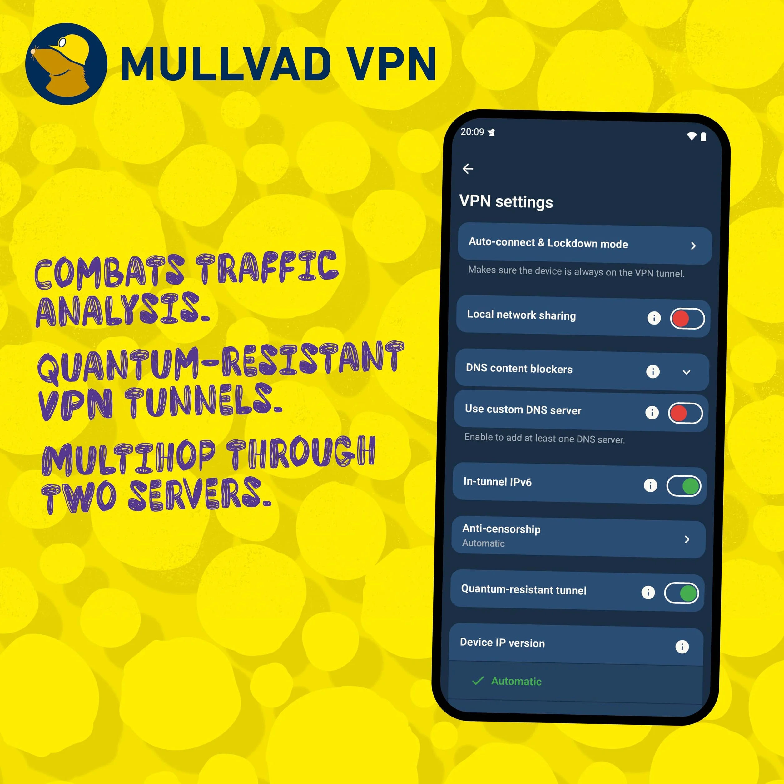 Mullvad VPN 12 Mois 5 Appareils Service sans journalisation Protégez votre vie privée