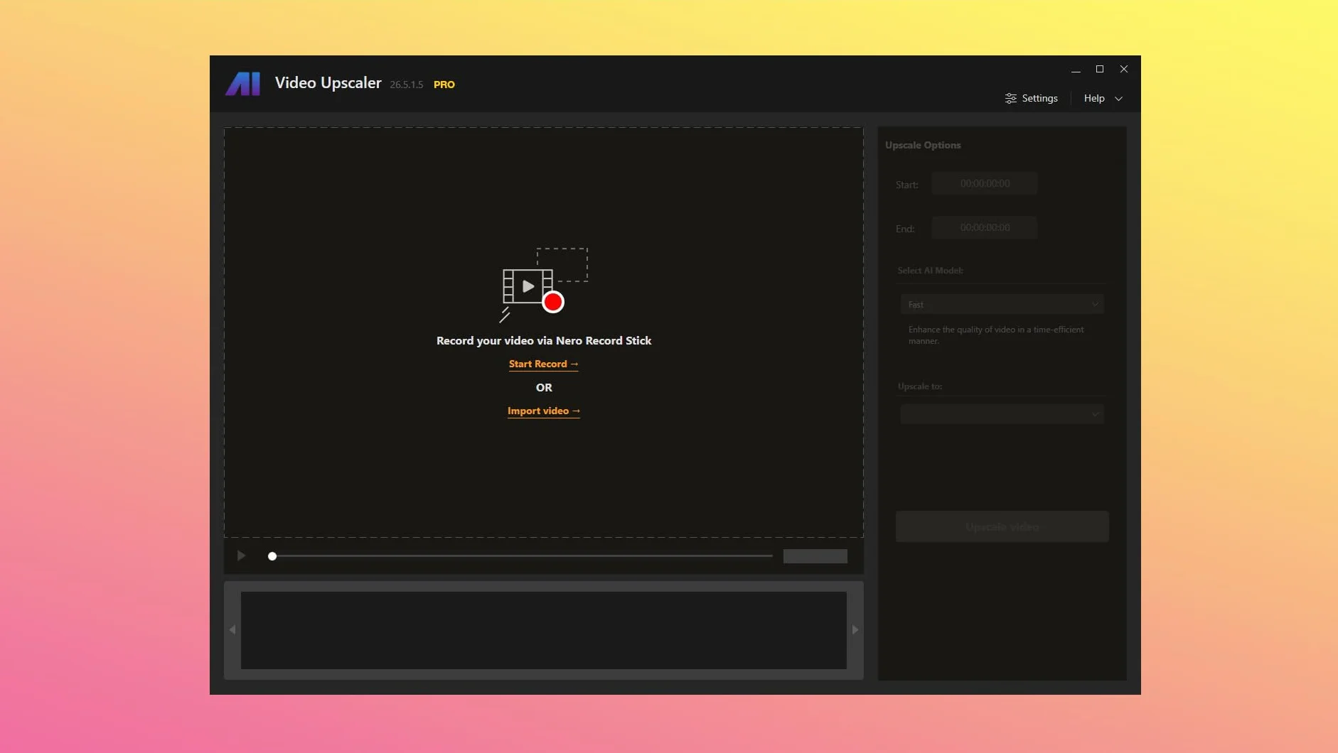 Nero AI Video Upscaler 365 | Amélioration vidéo 4K | Réduction bruit | Licence annuelle 1 Appareil | Win 11/10