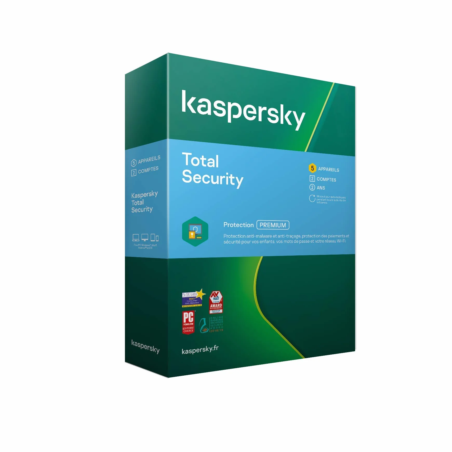 Kaspersky Total Security 2022 5 Postes 2 Ans