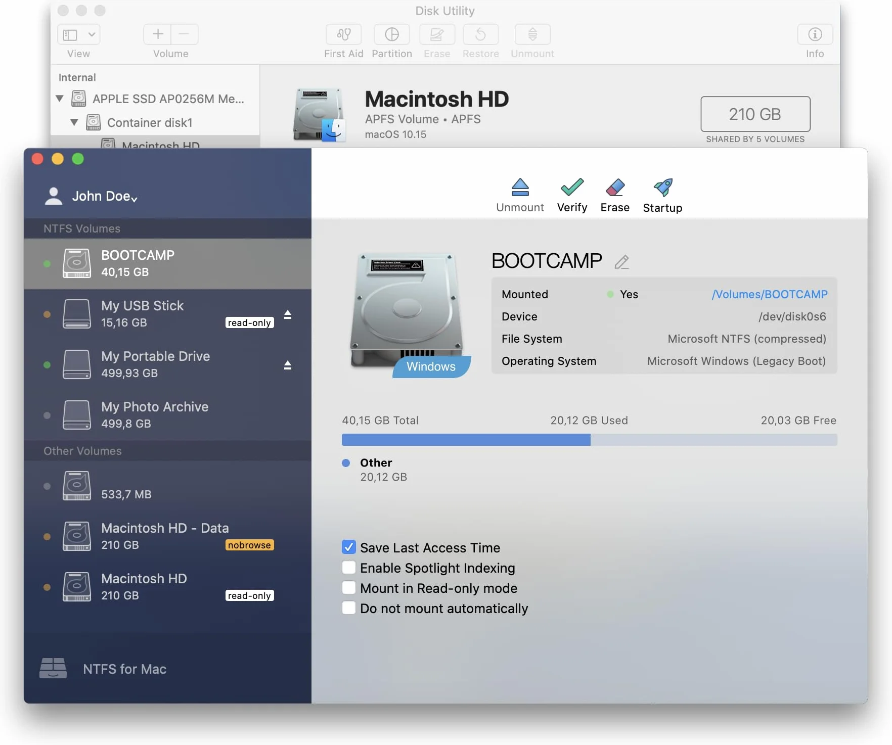 Paragon Software NTFS for Mac - Écrire fichiers NTFS macOS Sonoma - 1 Appareil 1 Usager Code Activation