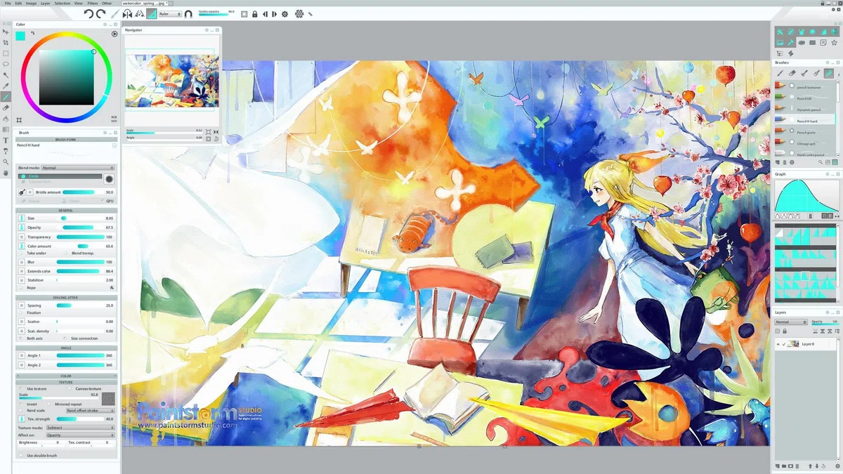 Paintstorm Studio - Logiciel de peinture numérique - Licence perpétuelle - pour Windows et MacOS