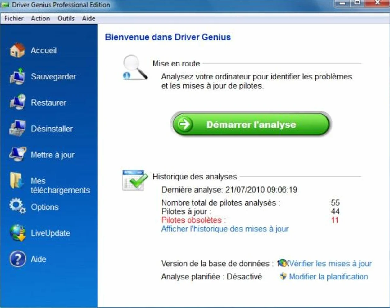 Driver Genius 11 professionnel